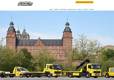 Homepage Abschleppdienst Aschaffenburg