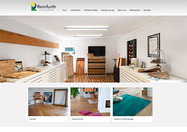 Webdesign für Reinfurth Parkett in Kleinostheim