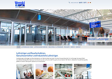 Webdesign, SEO und Webmarketing für Wenski Gute Raumluft